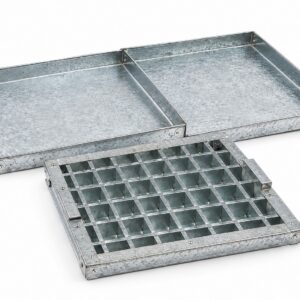 Steel Rusk and Fudge Mould Tray - 35 Cavity Baking Cutter Mold